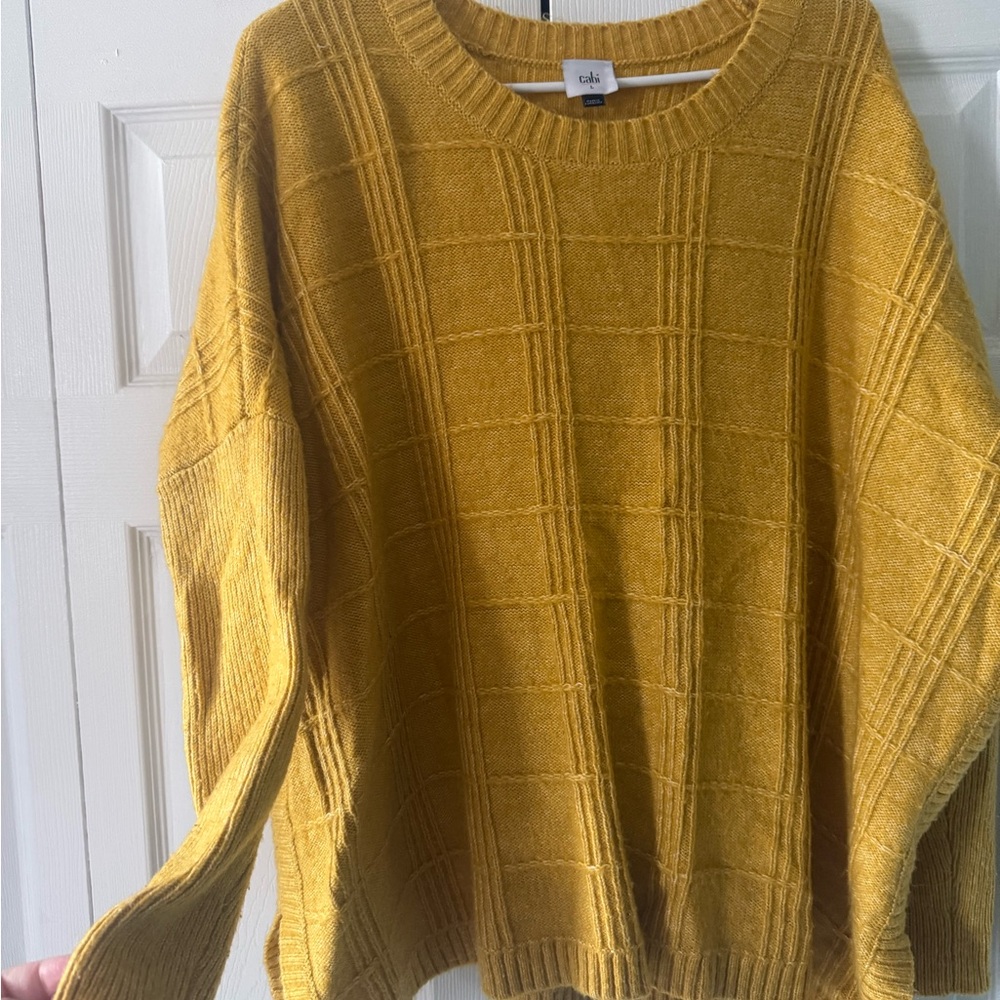 Cabi Mustard Yellow Women's Sweater